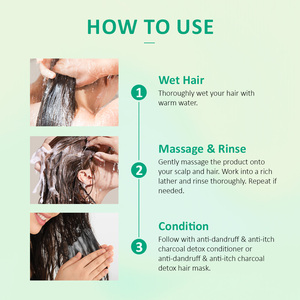 Shampooing et après-<span class=keywords><strong>shampoing</strong></span> capillaires détoxifiants, hydratants et lissants à la menthe poivrée, biologiques, doux, anti-pelliculaire et anti-<span class=keywords><strong>démangeaisons</strong></span>, pour usage quotidien - Product Image 3