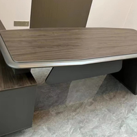 Table de bureau moderne en MFC + MDF pour immeuble de bureaux, supermarché, villa, buanderie ou bureau de gestion à domicile, utilisation polyvalente