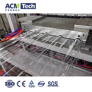 Factory Price PC PET Corrugated Sheet Extrusion Line PC Transparent Corrugated Sheet Production Line Making Machine