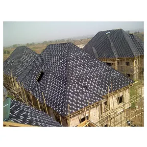 China Manufacturer's Varied Colors And Elegant Designs Stone coated steel roofing tile Good Fire Resistance Sheets