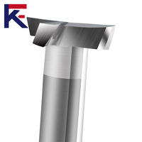 Fraise à rainurer en carbure personnalisée KF pour aluminium, 4 cannelures, fraise de défonceuse CNC, outils de coupe