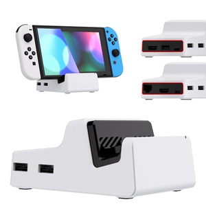 ชุดเปลี่ยนเคส EXtremeRate White AiryDocky DIY สำหรับ Nintendo Switch และแท่นวาง Switch OLED - Product Image 1