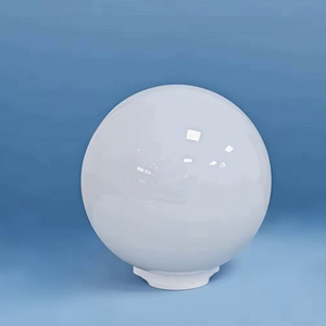 Lampadario a Sospensione Artigianale in Vetro Opale, Stile Moderno per Ristoranti e Hall di Hotel, con Coprilampada - Product Image 3