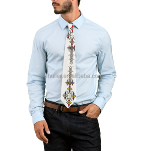 Cravate personnalisée de n'importe quelle Éthiopie Habesha Design Décorations de fête Images drôles personnalisées Cravate <span class=keywords><strong>Papa</strong></span> <span class=keywords><strong>Cadeau</strong></span> Père Cravate - Product Image 2