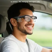 Gafas con Cámara Inteligente IA 2025, Traducción en Tiempo Real, 800W, Fotografía, Video, Estabilización, Control por Voz, Doble Lente