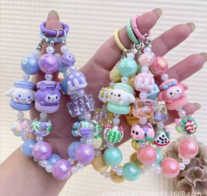 Nuovo Portachiavi a Catena per Telefono con Bambola Cartoon Lilith, Fatto a Mano, Dipinto, con Perline, Cinghia per Telefono, Ciondolo per Borsa da Ragazza, Piccolo <span class=keywords><strong>Regalo</strong></span> - Product Image 2