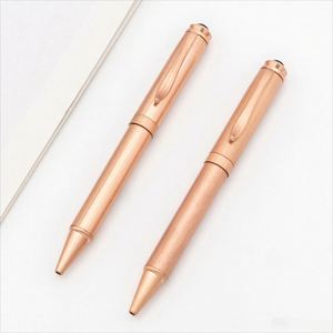 High Quality Luxury Rose Gold Business Ballpoint Pen Premium Custom Logo Metal Pens Perfect <b>Gift</b> for Business or Personal Use - Product Image 2