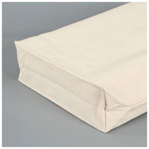 Wholesale Custom Print Logo Cheap Reusable Plain White <b>Blank</b> Cotton <b>Canvas</b> Tote Shopping Bags with Logos - Product Image 2