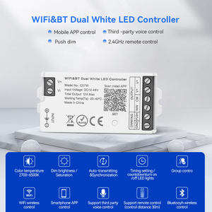 Tuya Wifi app điều khiển không dây mờ CCT <span class=keywords><strong>Led</strong></span> điều khiển thông minh dẫn lái xe <span class=keywords><strong>48V</strong></span> hỗ trợ đẩy <span class=keywords><strong>dimmer</strong></span> - Product Image 2