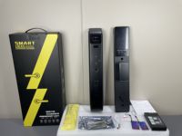 Serrure de porte intelligente en alliage d'aluminium avec stockage cloud, contrôle par application, mot de passe, empreinte digitale, clé et caméra pour portes en bois