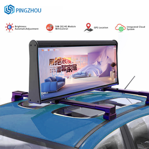 Biểu tượng tùy chỉnh in ấn <span class=keywords><strong>LED</strong></span> quảng cáo Video màn hình chung <span class=keywords><strong>LED</strong></span> taxi mái bảng quảng cáo với nội dung hộp Đèn - Product Image 2