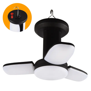 High-Power Rechargeable Four <b>Leaf</b> Outdoor LED Tent <b>Light</b> USB Charging Hanging Camping Emergency Lamp with Phone Charge - Product Image 2
