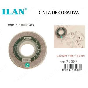 Il nastro metallico argentato 1 cm x 18 m per decorazioni - Product Image 1