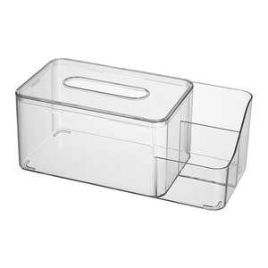 Transparent Tissue Box Organizer <b>Desktop</b> Storage For Home Living Room Facial Napkin Holder - Product Image 5