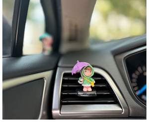 Parapluie mignon Couple voiture décoration intérieure figurines rétroviseur automatique ornements cadeaux <span class=keywords><strong>Mini</strong></span> accessoires - Product Image 6