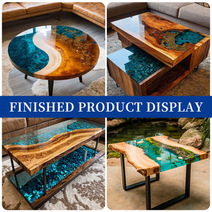 Yüksek şeffaflık derin dökün temizle 3:1 2 bileşen sıvı a B tutkal epoksi reçine nehir masa için - Product Image 3