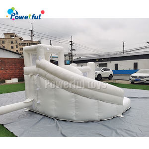 Castillo Inflable Comercial <span class=keywords><strong>de</strong></span> PVC <span class=keywords><strong>para</strong></span> Niños Pequeños, Color Blanco, <span class=keywords><strong>con</strong></span> Tobogán y <span class=keywords><strong>Piscina</strong></span> <span class=keywords><strong>de</strong></span> Pelotas <span class=keywords><strong>para</strong></span> <span class=keywords><strong>Alquiler</strong></span> - Product Image 5
