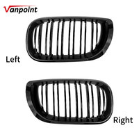Calandre avant double lamelles noir brillant POUR BMW E46 Série 3 Berline 4 portes Touring 2002-2005 |   Grille de performance M3 Look
