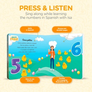 Libro de Sonidos de Números en Español para Niños Pequeños, Juguetes Educativos, 6 Canciones de Conteo, Juguete de Educación Temprana - Product Image 2