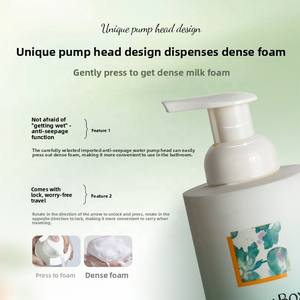 Ensemble cadeau <span class=keywords><strong>de</strong></span> pompe à <span class=keywords><strong>mousse</strong></span> à étiquette privée, gel <span class=keywords><strong>douche</strong></span> hydratant parfumé au citron et à la rose - Product Image 5