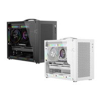 Gamer-X X100 Pro MicroATX Boîtier PC TYPE-C Port Transparent Côté 240 Alimentation ATX SFX refroidie par eau Tour médiane Portable