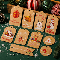 Étiquettes de Noël en papier kraft écologique, durables, imprimables et idéales pour l'emballage de cadeaux, les étiquettes d'ornements ou les projets créatifs