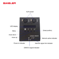 Décodeur Art-Net pour Scène, Boîtier Métallique, Adaptateur RJ45 vers XLR, Amplificateur DMX, Extenseur Réseau Artnet DMX512 Suspendu