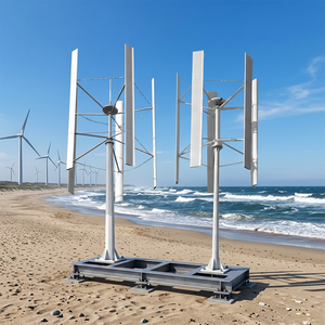 Aerogenerador Vertical de 50kw, Diámetro del Rotor de 5.8m, Velocidad de Arranque de 2.5m/s, Controlador de Carga para Uso Doméstico - Product Image 4