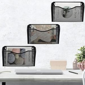 ที่เก็บเอกสารติดผนังแบบตาข่าย 3 ช่อง สำหรับจัดระเบียบเอกสารในสำนักงาน - Product Image 2
