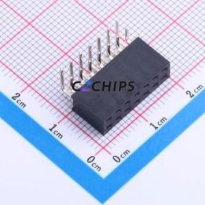 PM254-2-07-W-8.5 Pin Socket Bent Lead Through Hole,P=2.54mm Connector 2x7P 2.54mm 2.54mm Square Hole - Product Image 1