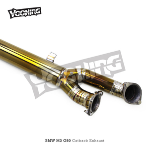 Downpipe Valvetronic Catback de Competición para M3/M4 G80/G82 3.0T 2019-2024, Aleación de Titanio Pulido Espejo - Product Image 3