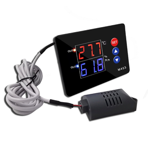 Monitor kelembaban suhu Premium M453 pengontrol inkubator termostat tampilan <span class=keywords><strong>Digital</strong></span> ganda - Product Image 1
