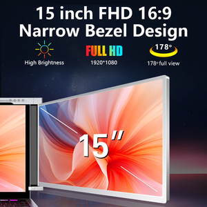 Hot bán 15 inch ba màn hình máy tính xách tay Extender IPS Hỗ trợ <span class=keywords><strong>MacBook</strong></span> một cáp cho màn hình Kép màn hình di động cho máy tính xách tay - Product Image 3