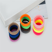 Bandes élastiques pour cheveux, en Nylon, sans couture, couleur bonbon, vente en gros, pour filles, diamètre 4cm 5cm, 30 pièces