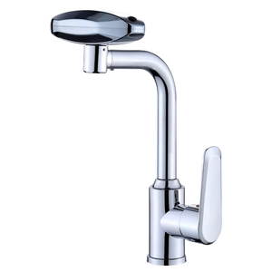 Grifo de Lavabo Multifunción con Rotación de 360°, Carrete de Cerámica de Acero Inoxidable Cepillado, Cuatro Modos de <span class=keywords><strong>Cascada</strong></span>, Sensor Táctil, para Uso en Salas - Product Image 3
