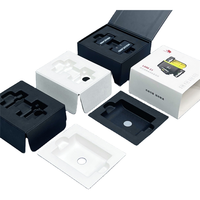 Boîtes d'emballage pliables en carton rigide avec logo personnalisé, insert en pulpe, plateau magnétique, boîte cadeau de luxe à ouverture rabattable, impression