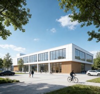 Bâtiments préfabriqués en structure métallique à grande portée, bâtiments de bureaux en métal zingué, entrepôts, supermarchés, service de 50 ans