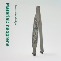 Sangle d'épaule tactique en néoprène pour la chasse en extérieur, à deux points, détachable, avec sangle pivotante et rembourrage large – Équipement essentiel