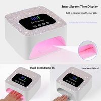 Lampe à ongles sans fil rechargeable et sécheuse, séchage rapide, sans noircissement des mains, lampe UV de photopolymérisation, appareil de luminothérapie