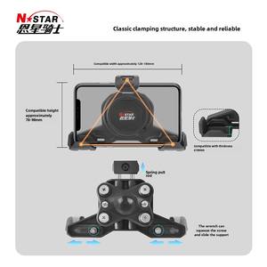 Nstar ENSTAR multi-fonction siège de crabe géant <span class=keywords><strong>support</strong></span> de voiture <span class=keywords><strong>support</strong></span> de Navigation <span class=keywords><strong>GPS</strong></span> Bluetooth charge sans fil <span class=keywords><strong>pour</strong></span> motos - Product Image 2