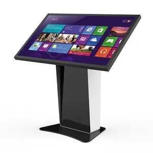 Large Screen Wins Floor Standing Interactive Touch Panel Information Kiosk Terminal For Shopping Hotel
