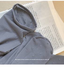 2025 printemps été Style Preppy JK long sur le genou cuisse <span class=keywords><strong>bas</strong></span> 15D mince transparent à <span class=keywords><strong>pois</strong></span> tricoté l chaussettes - Product Image 5