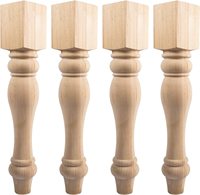 Pieds de meubles en bois massif et bois de pin de différentes tailles, pieds de meubles fantaisie, pieds de meubles anciens