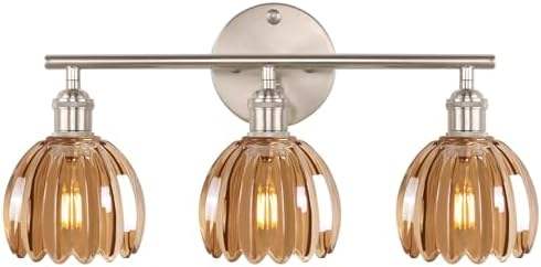 3 heads-silver base-tulip amber