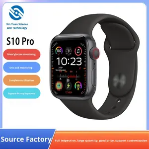 ساعة ذكية جديدة غير غازية خالية من إبرة الجلوكوز في الدم S10 بلوتوث حمض اليوريك رصد معدل ضربات القلب الأكسجين في الدم الدفع - Product Image 2
