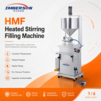 Máquina de Llenado con Agitación y Calentamiento a Temperatura Constante para Crema, Cera, Bálsamo, Ungüento, Gel, Pasta, Llenadora Neumática Semiautomática HMF