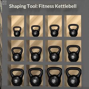 덤벨 케틀벨 쉐이핑 웨이트 로스 15kg 20kg 12kg 블랙 힙 리프트 힙 강화 엉덩이 강화 상업용 모델 - Product Image 2