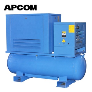 APCOM estacion Industrial 10 HP 7,5 KW 10HP 7.5KW combinado tornillo <span class=keywords><strong>compresor</strong></span> <span class=keywords><strong>de</strong></span> aire para <span class=keywords><strong>chorro</strong></span> <span class=keywords><strong>de</strong></span> <span class=keywords><strong>arena</strong></span> - Product Image 6