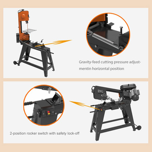 Lame de <span class=keywords><strong>scie</strong></span> <span class=keywords><strong>à</strong></span> ruban verticale et horizontale CE pour la découpe des métaux, niveau de sécurité élevé, 230-240V, machine <span class=keywords><strong>à</strong></span> scier le bois - Product Image 6