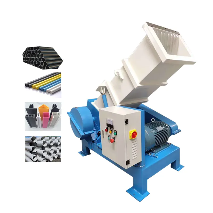 waste plastic pipe crusher machine plastic scrap grinder for injection molding machine